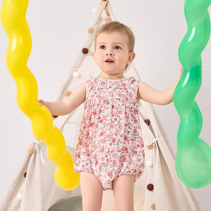 pureborn Baby Romper Bodysuits 2-Pack Unisex Soft Cotton One-Piece Outfit - Image 2