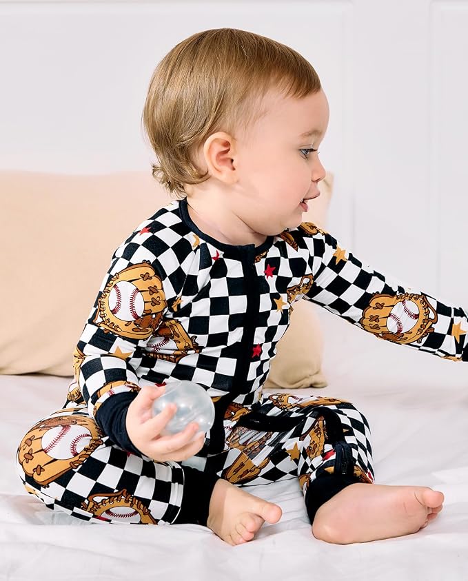 babee Reshinee Bamboo Viscose Baby Footie Pajama, Zipper Sleeper Boys Girls - Image 6
