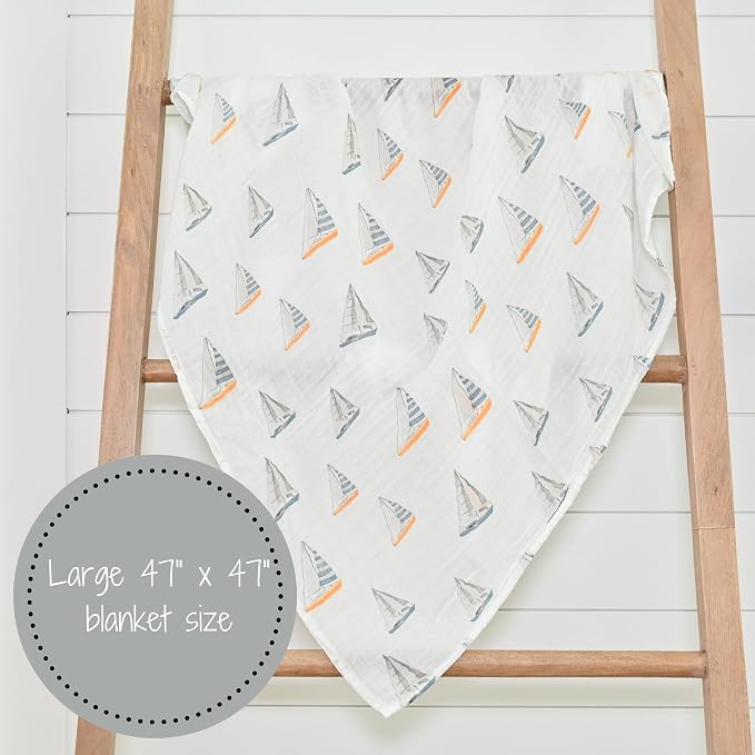 LollyBanks Baby Swaddle Blankets, 100% Organic Cotton Muslin Baby Blanket - Image 7