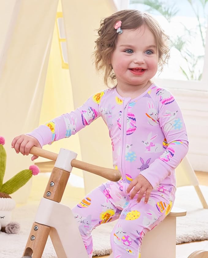 babee Reshinee Viscose Derived from Bamboo Baby Footie Pajamas Convertible - Image 4