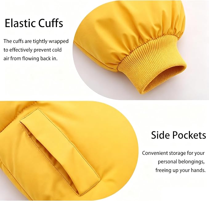 Baby Winter Coats Toddler Hooded Jackets Cotton Warm Lined Puffer Outerwear - Image 6