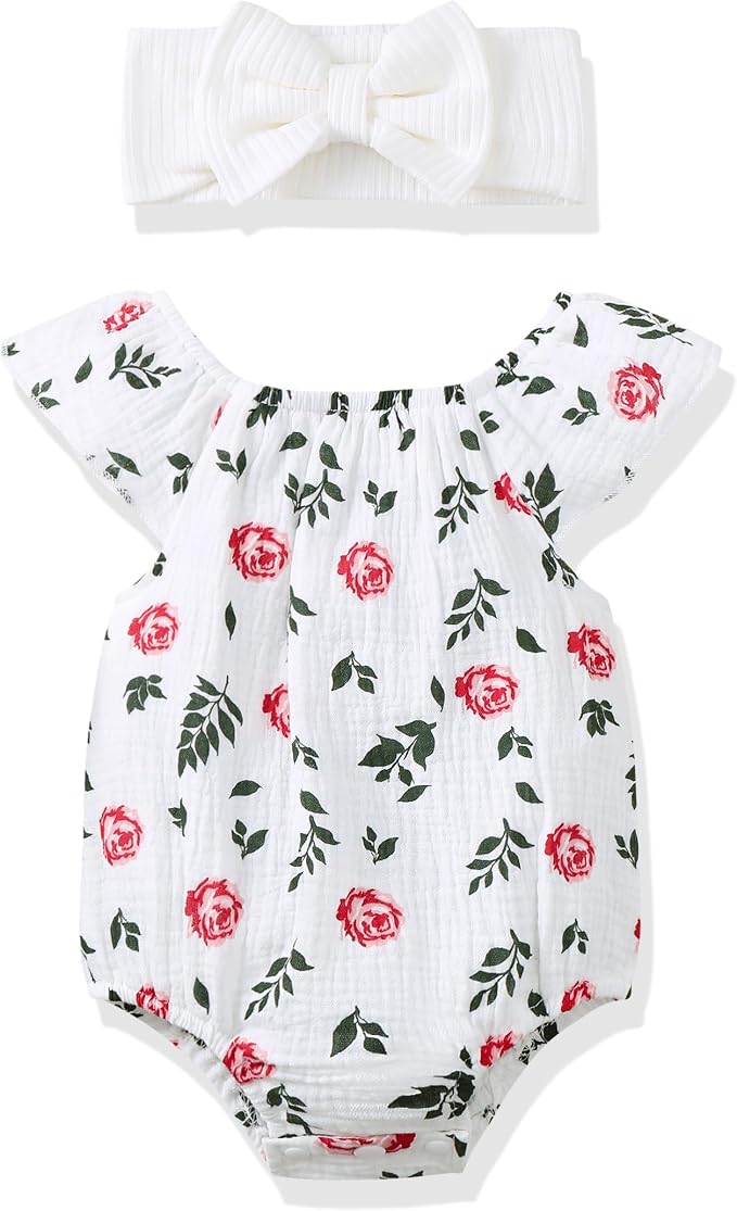 Renotemy Newborn Baby Girl Clothes Coming Home Summer Outfits Preemie-18M | by Renotemy