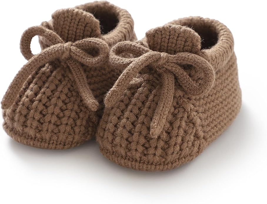 Baby Booties Newborn Baby First Shoes | Cozy Warm Knit Soft Booties by DovFanny