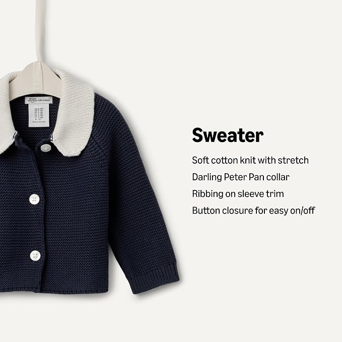 Amazon Essentials x Sofia Grainge Unisex Toddlers and Babies' Peter Pan Collar - Image 3