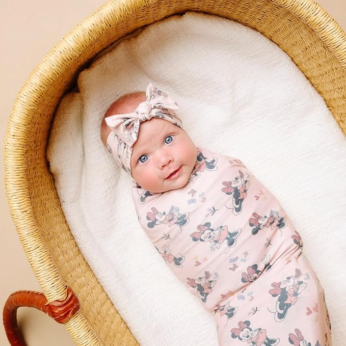 Copper Pearl Swaddle Blankets for Newborns | Soft Stretchy Receiving Blankets - Image 4