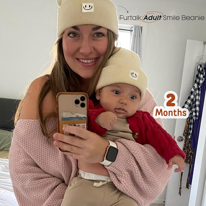 FURTALK Baby Beanie Knitted Hats Toddler Kids Winter Soft Warm Skull Cap | - Image 5