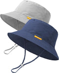 Baby Sun Hat Kids Summer Sun Protection Toddler Bucket Hat Wide Brim Adjustable by HONGTEYA