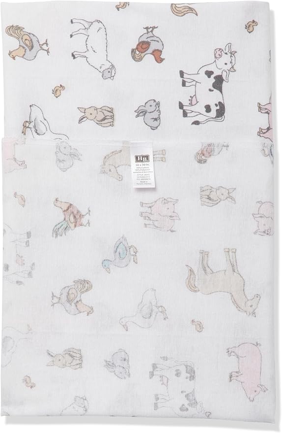 Little Treasure Hudson Baby Cotton Poly Flannel Receiving Blankets Multipack - Image 4