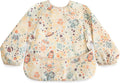 mushie Long Sleeve Baby Bib | Water Resistant Adjustable Fit | Ages 6-24 Months by mushie