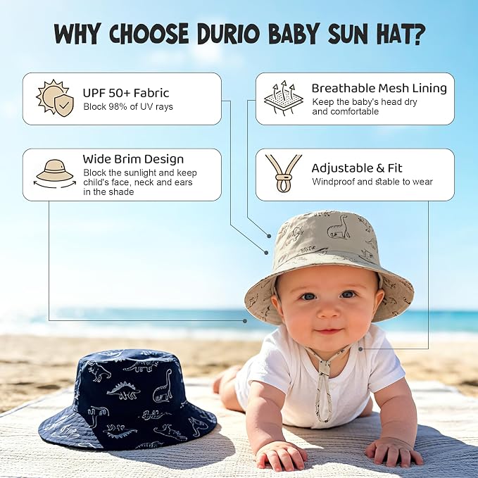 Durio 2-Pack Baby Bucket Hat - Image 4