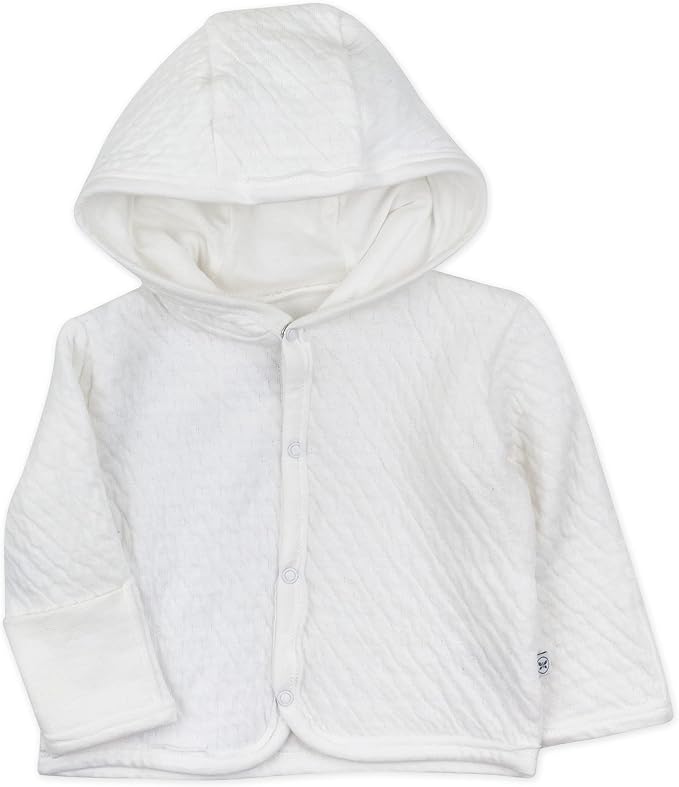 HonestBaby Matelasse Snap-Front Hooded Jacket Organic Cotton by HonestBaby