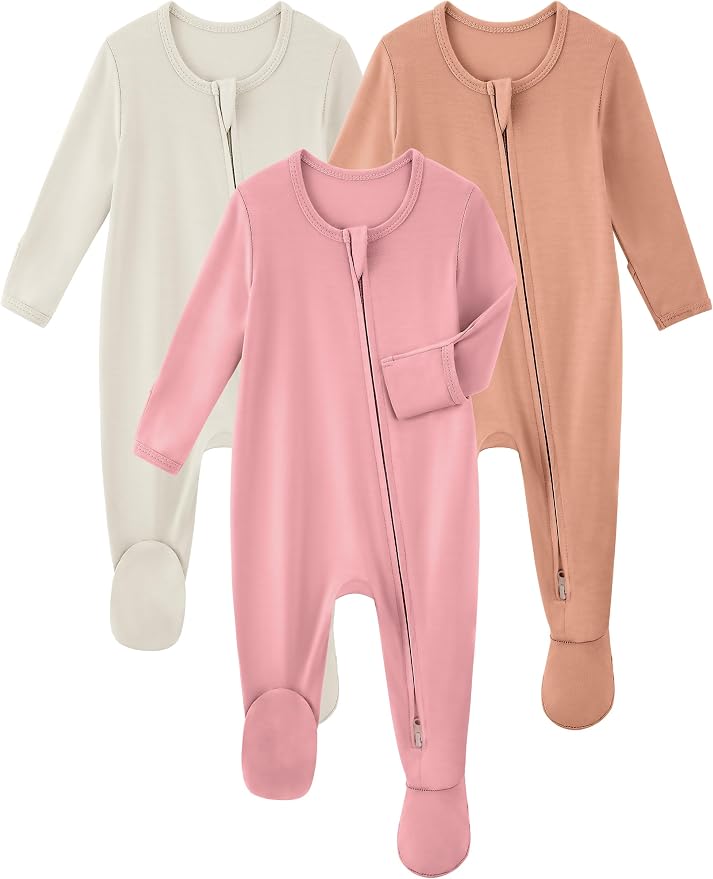 Yoofoss Viscose Bamboo Baby Pajamas Newborn Sleepers by YOOFOSS