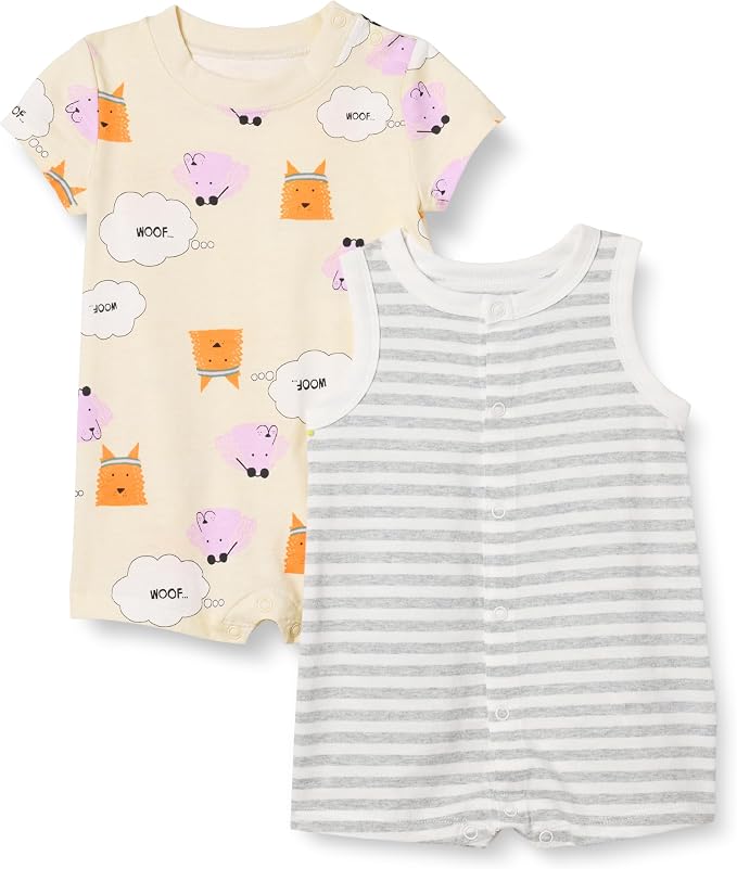 Amazon Essentials Unisex Babies' Cotton Jersey Sleeveless and Short-Sleeve by AmazonEssentials