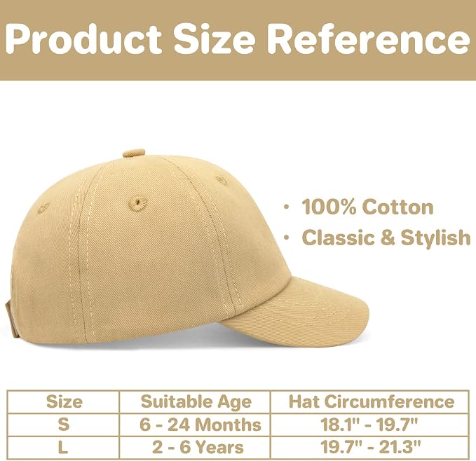 qikqik Baby Baseball Cap Toddler Baseball Hat Baby Ball Cap Toddler Hats - Image 6