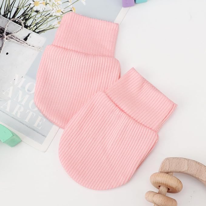 BQUBO 6 Pairs Newborn Baby Boys Girls Mittens 0-6 Months Unisex-Baby Infant - Image 5