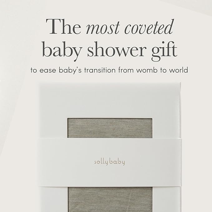 Solly Baby Wrap, Buttery-Soft Baby Carrier Newborn to Toddler 8-25 Lbs., Lightweight & Hands-Free Infant Sling Wrap, Breathable Carrier, Baby Wearing & Postpartum Essential, New Mom Gift, Sage Chequer
