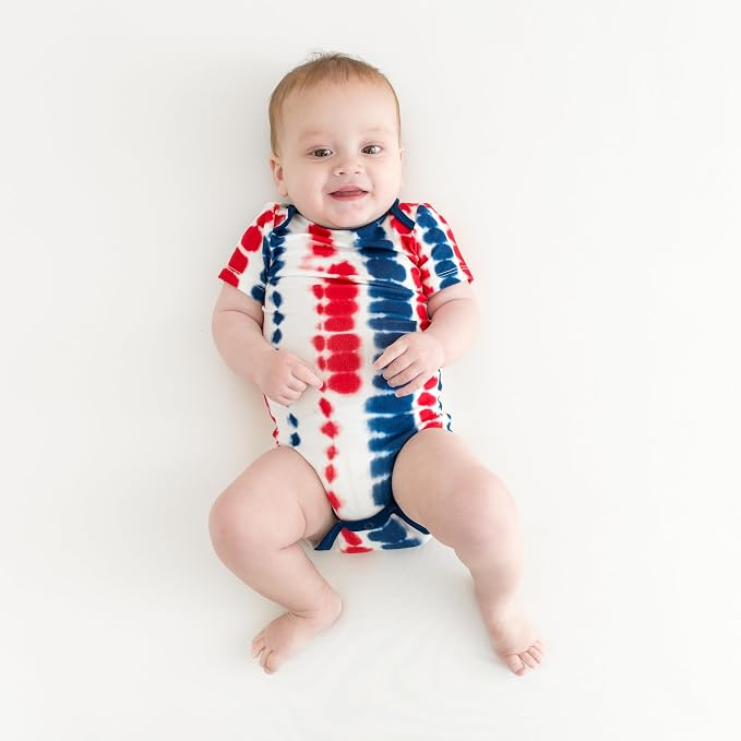 KYTE BABY Short Sleeve Baby Bodysuit, Buttery Soft Rayon Made From Bamboo - Image 2