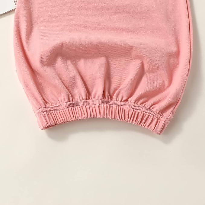 AMAWMW Newborn Baby Girl Little Sister Sleeper Gown Stripe Long Sleeve - Image 7