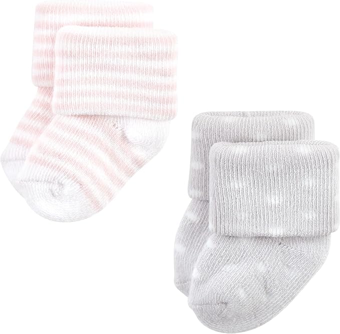 Hudson Baby Baby 8-pack Cotton Rich Newborn and Terry Socks - Image 5