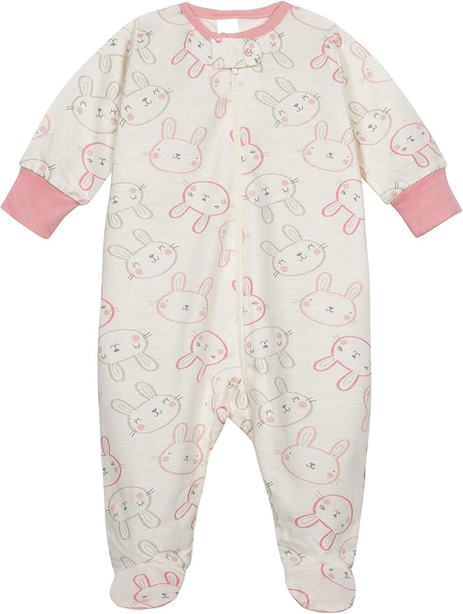 Onesies Brand Baby Girls 4-Pack Sleep 'N Play Footies Multi Pack - Image 2