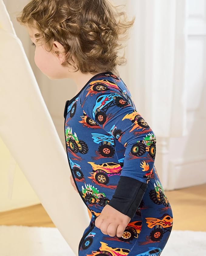 babee Reshinee Bamboo Viscose Baby Footie Pajama, Zipper Sleeper Boys Girls | - Image 4