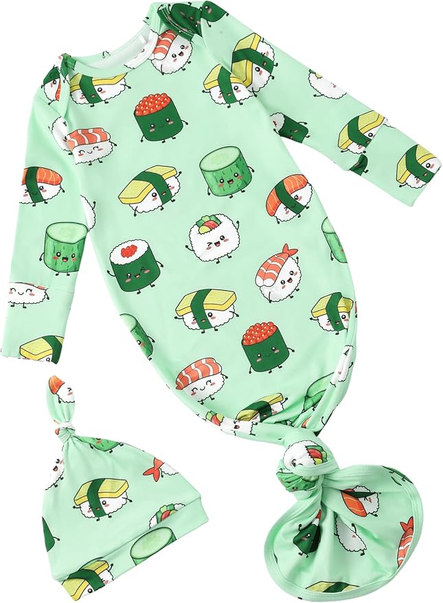 PATPAT Baby Sleeper Gown with Hat by PATPAT