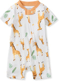 Burt's Bees Baby Short Sleeve Pajamas, Unisex One-Piece Sleeper Romper | Soft by BurtsBeesBaby