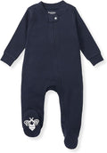Burt's Bees Baby Boys' Organic Cotton, Sleep and Play Footed Pajamas | Easy zip by BurtsBeesBaby