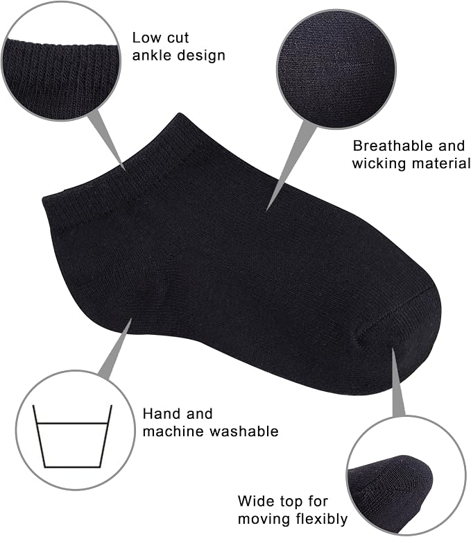 Duufin Toddler Socks 25 Pairs Ankle Socks - Image 4