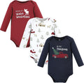 Hudson Baby baby-boys Cotton Long-sleeve Bodysuits 3-pack by HudsonBaby