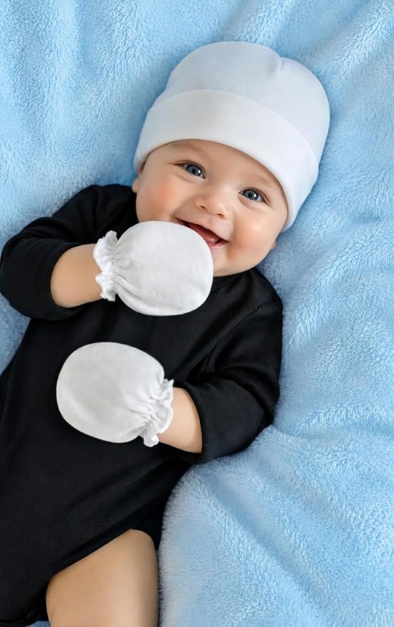 Baby Mittens No Scratch, Newborn Gloves 0-6M, Registry Essential - Image 5