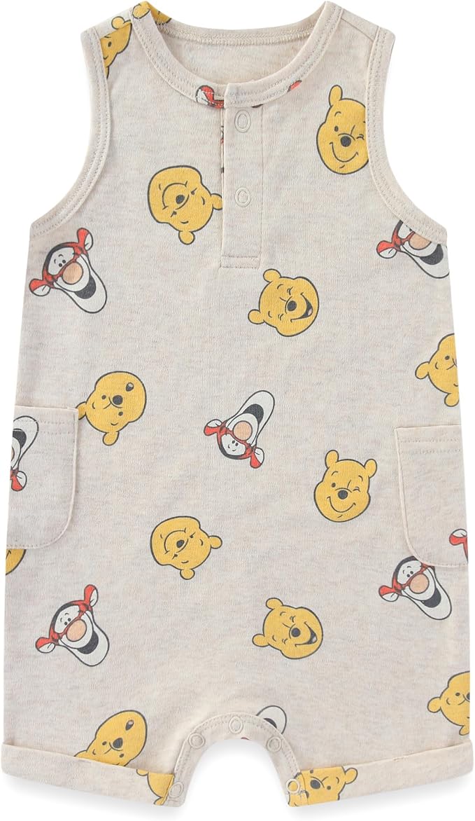 Disney Cars Pooh Mickey Stitch Baby Boys 2 Pack Romper - Image 2