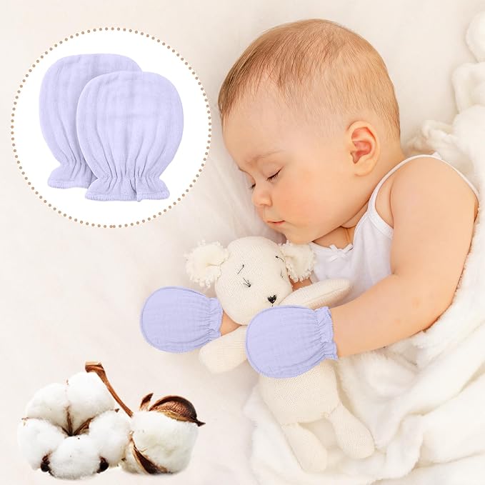 Baby Mittens Newborn No Scratch 0-6 Months - Image 3