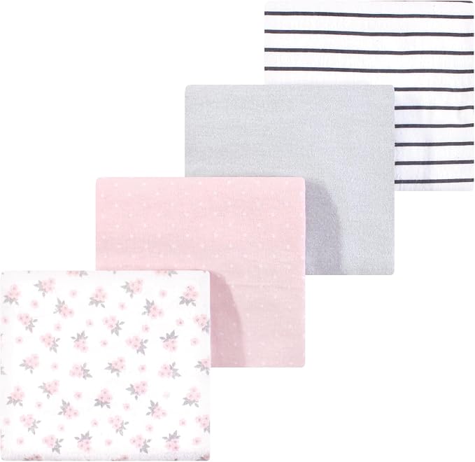 Luvable Friends Little Treasure Flannel Receiving Blankets 4pk by Luvable+Friends
