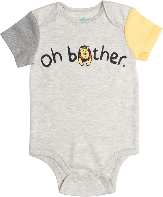 Disney Baby 5-Pack Short Sleeve Bodysuits Newborn to Infant - Image 5
