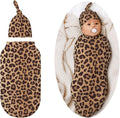 Leopard Swaddle Blankets Soft Receiving Blanket Baby Swaddle Wrap by Figtihw