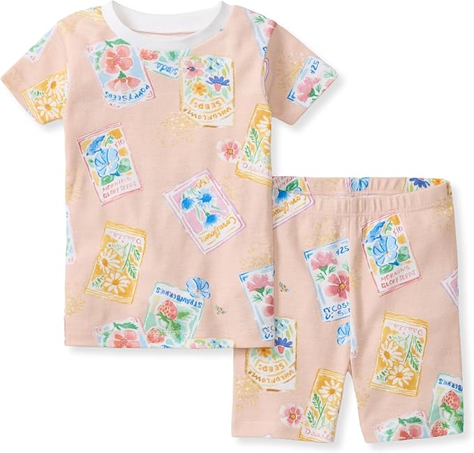Burt's Bees Baby Unisex Organic Cotton Short Sleeve & Shorts PJ Set, 2-PC | by BurtsBeesBaby