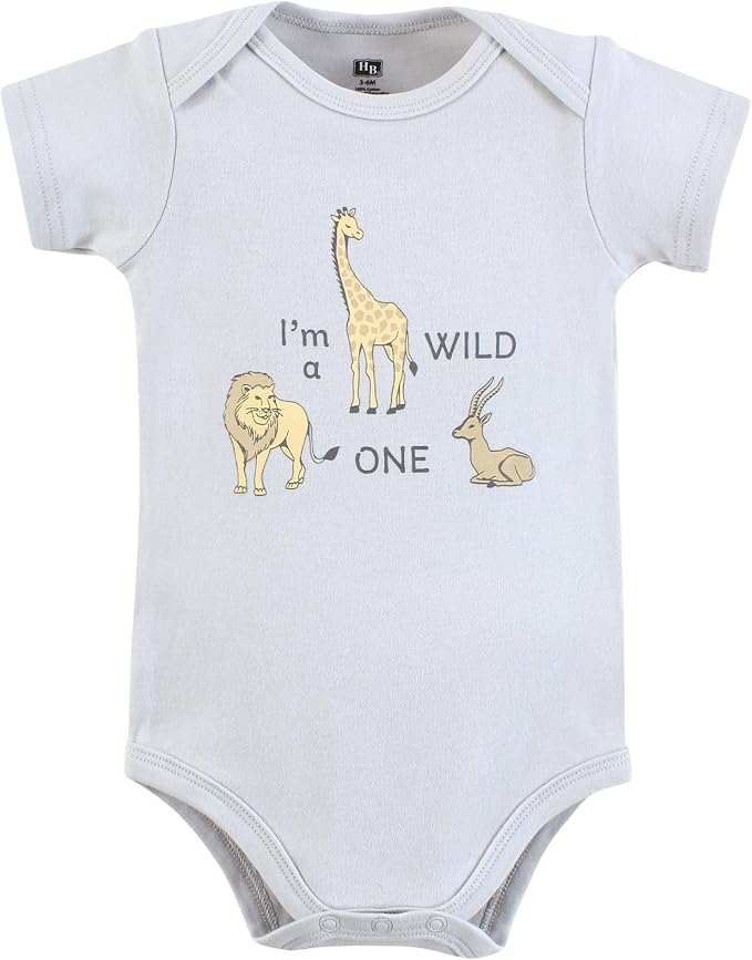 Hudson Baby Unisex Baby Cotton Bodysuits 5-pack - Image 3