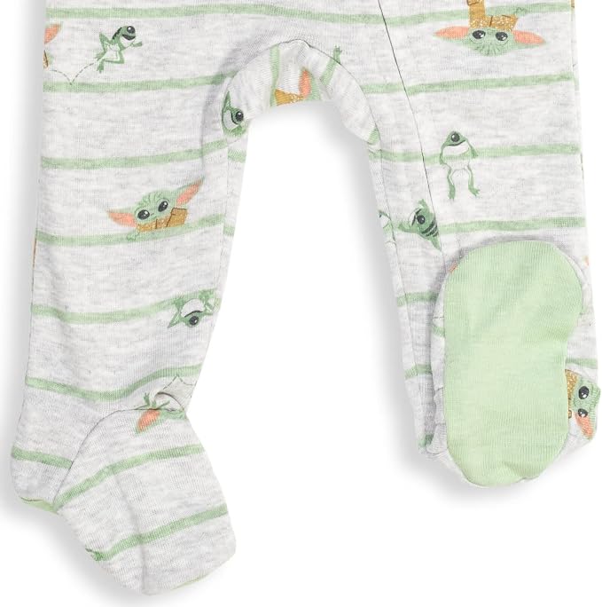 STAR WARS The Mandalorian Grogu Baby 2-Pack Footed One Piece Sleep N' Play - Image 5
