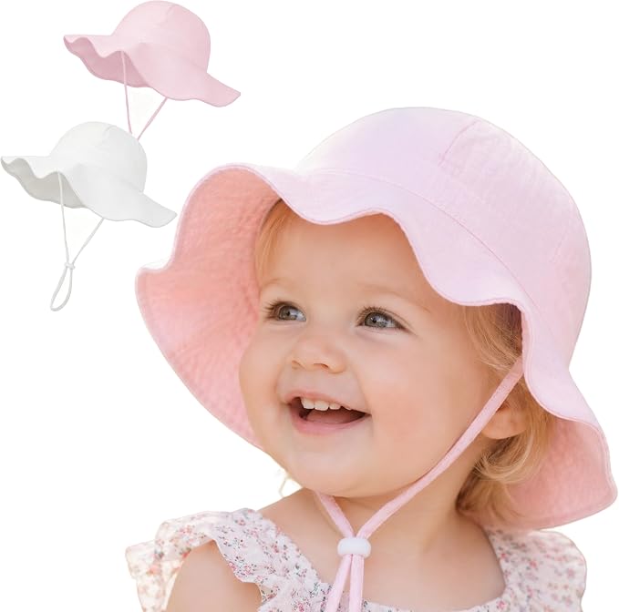 Baby Toddler Sun Protection Bucket Hat Infant Beach Summer Hats by UrbanVirgin
