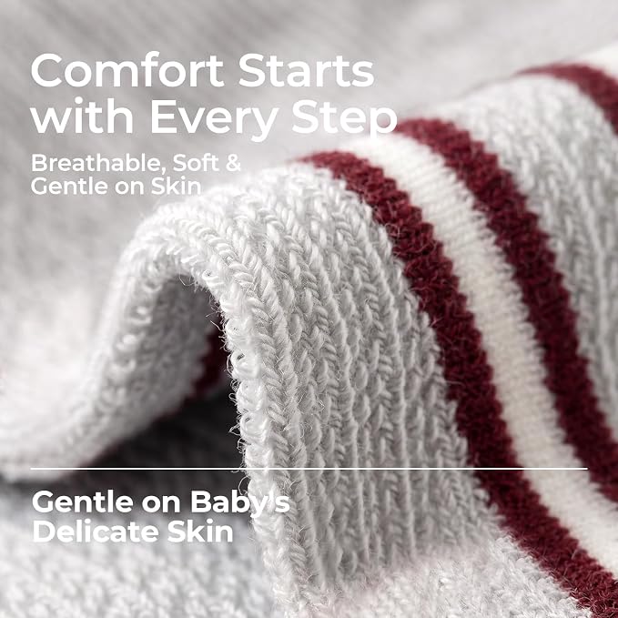 Baby Toddler Essentials Non-Slip Crew Socks - Image 3
