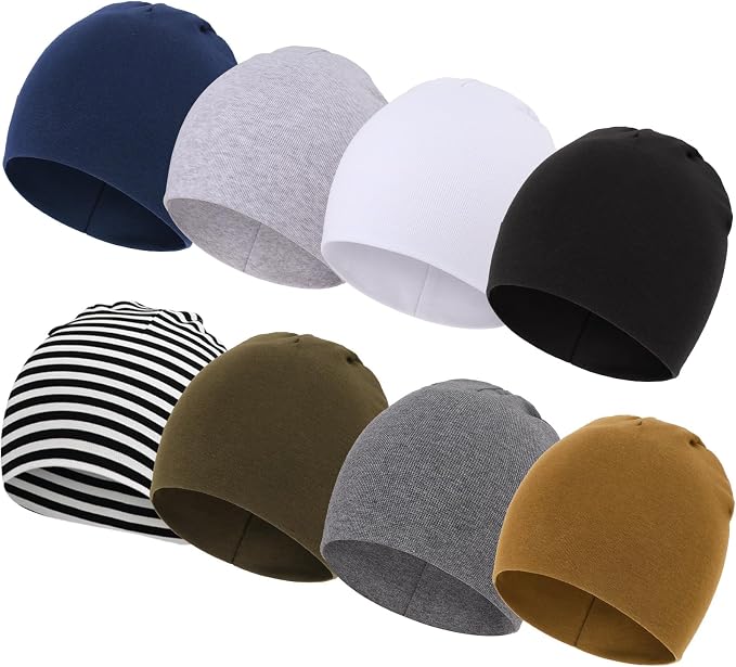 DRESHOW BQUBO 8 Pack Baby Newborn Hats Infant Toddler Kid Hats Soft Nursery by DRESHOW