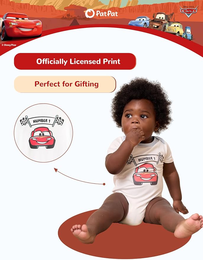 Disney Baby Viscose Made from Bamboo 3-Pack Bodysuits Set Newborn to Infant - Image 5