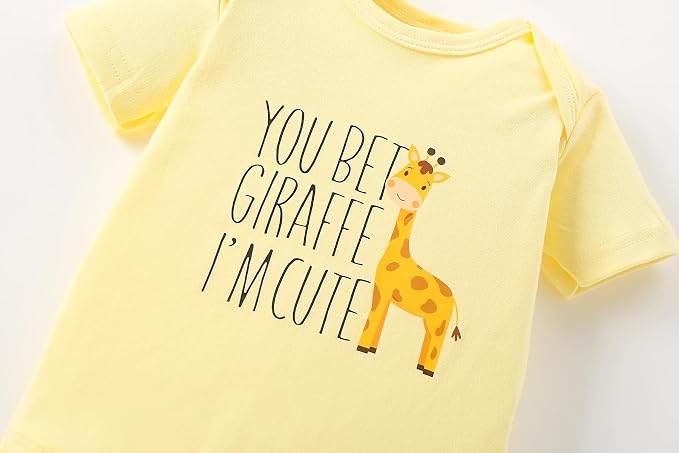 AIWUHE Unisex-Baby Short Sleeve Bodysuits Cotton One-piece Boy Girl Summer - Image 5
