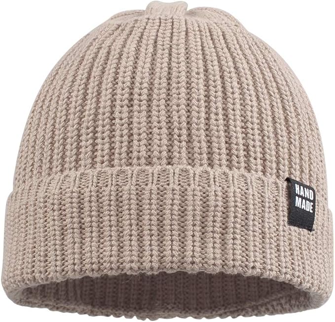 JANGANNSA Simple Knitted Baby Beanie Hip-Hop Boys Winter Hat Toddler Kids Bonnet for Girls 0-5Y
