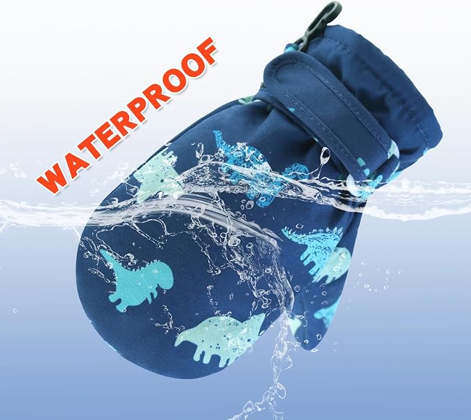 BAVST Toddler Waterproof Mittens Fleece Lined Baby Boys Girls Winter Warm Glove - Image 4