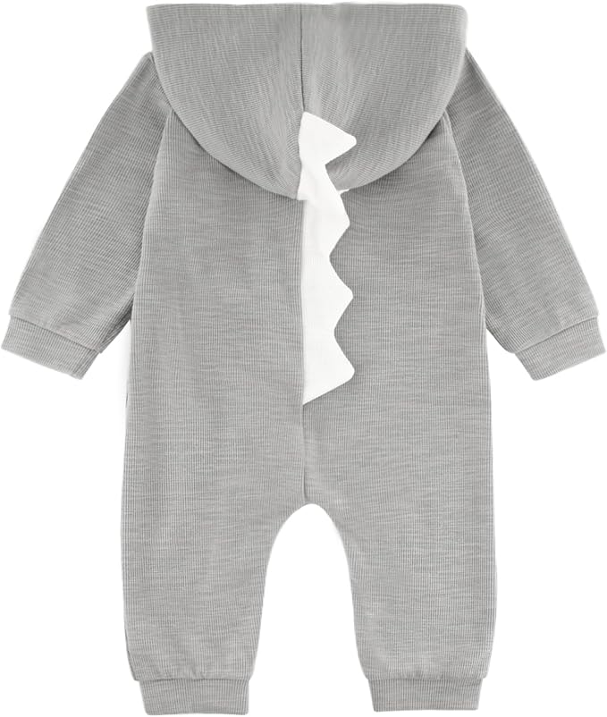Baby Jumpsuit Hoodie Romper Zipper Long Sleeve One Piece Outfits Warm Clothes - Image 2