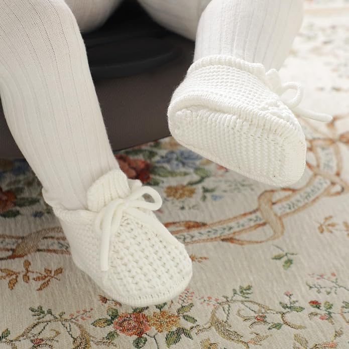 Baby Booties Newborn Baby First Shoes | Cozy Warm Knit Soft Booties - Image 4