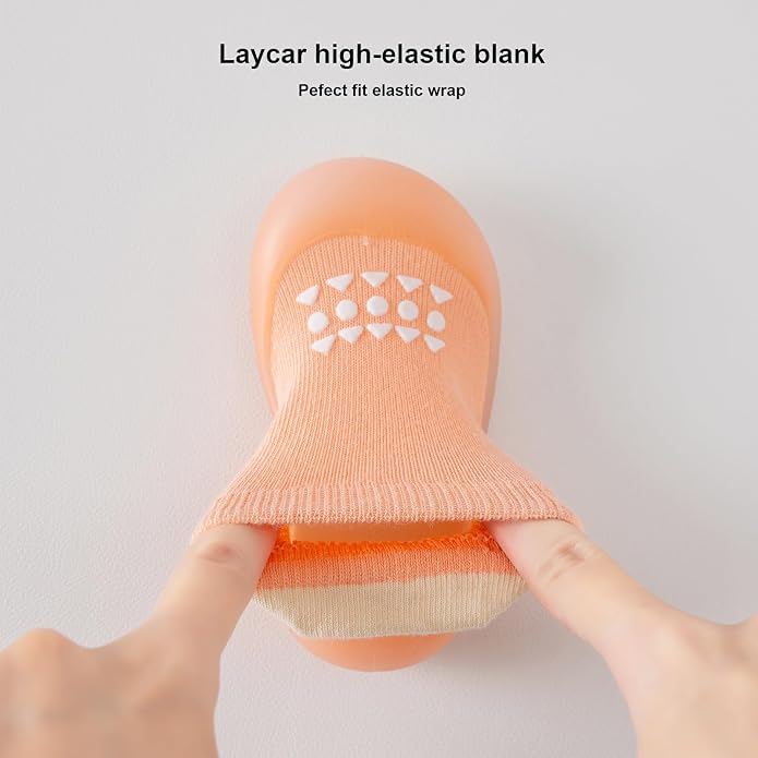 Hstyle Baby Sock Shoes Toddler Boys Walking Shoes Infant Slippers Sneakers | - Image 4