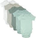 HonestBaby 5-pack Short Sleeve Bodysuits One-piece 100% Organic Cotton by HonestBaby